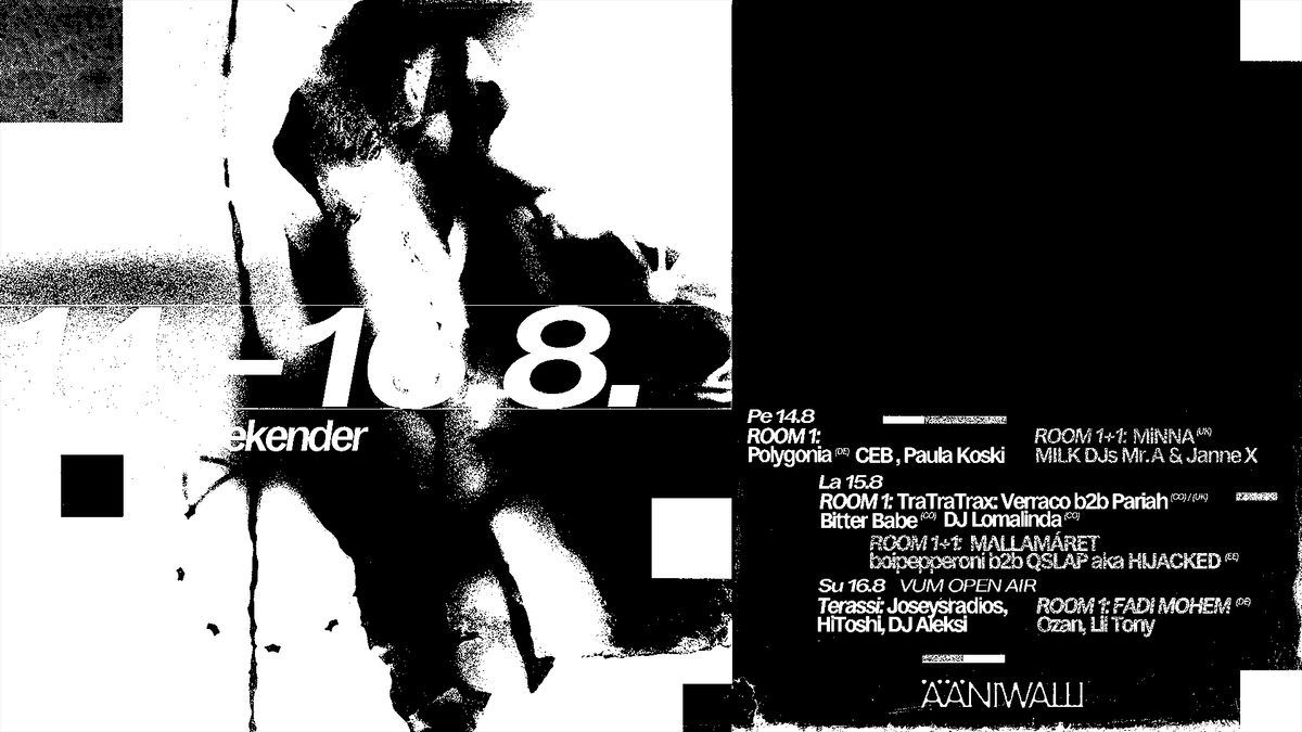 Ääniwalli Weekender: Polygonia (DE), MiNNA (UK)
