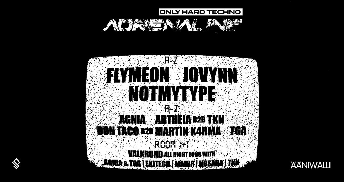 ADRENALINE: FLYMEON (FR), JOVYNN (MY), NOTMYTYPE (DE)